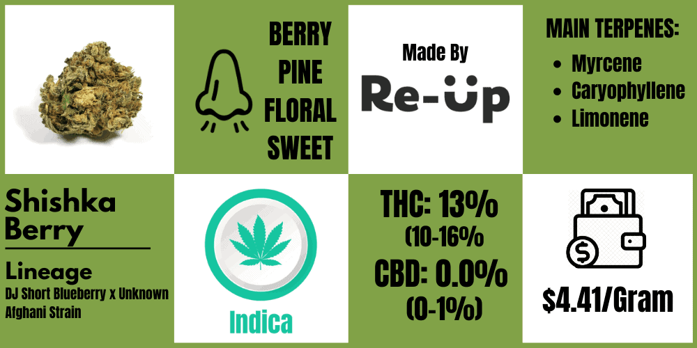 shishkaberry strain review info block