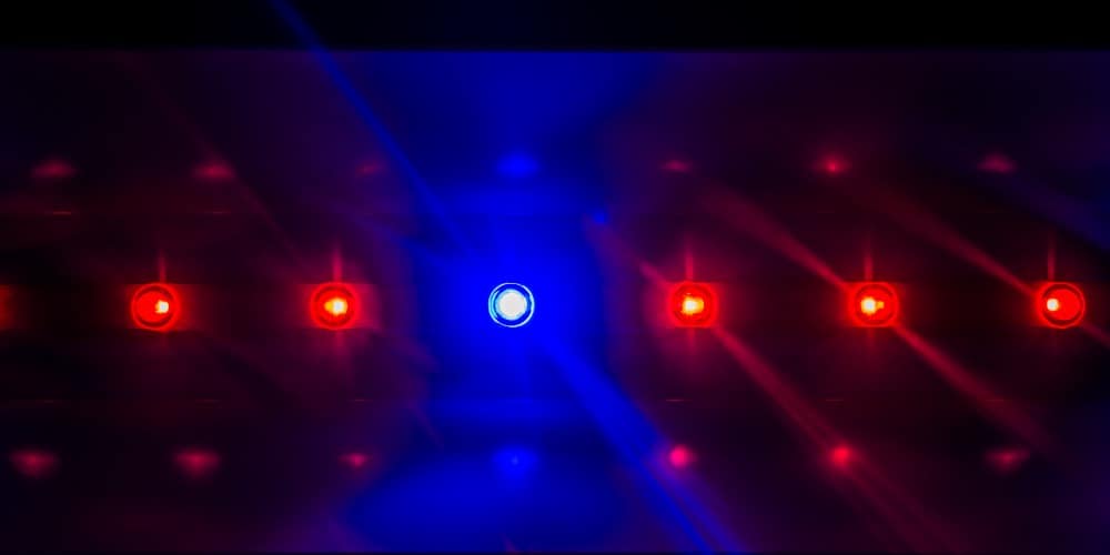 COB LED grow light setup