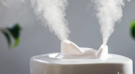 closeup of humidifier in a grow room