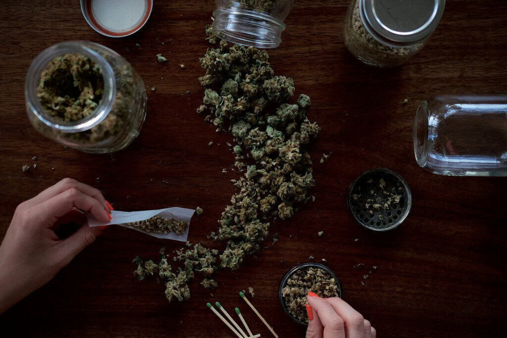 Dried Cannabis leaves - featured image